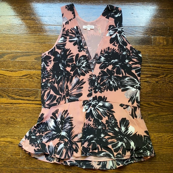 Rebecca Taylor Silk Floral Print Top - Picture 2 of 11